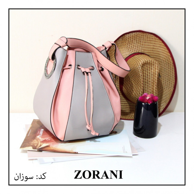کیف خمره ای زنانه سوزان صورتی2